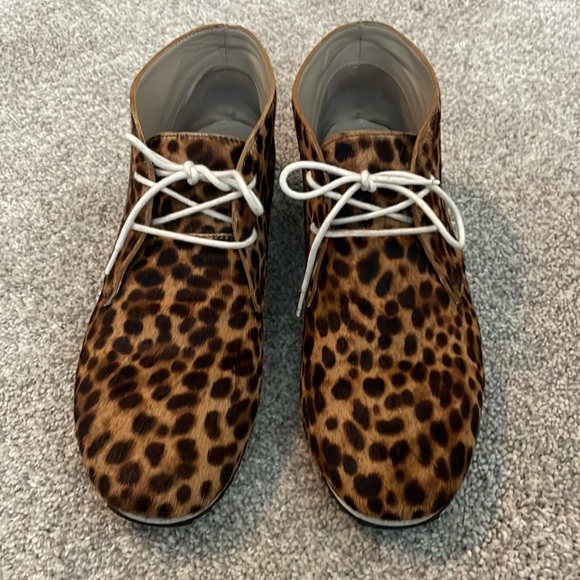Boden Shoes - Boden Faux Calf Hair Leopard Ankle Booties